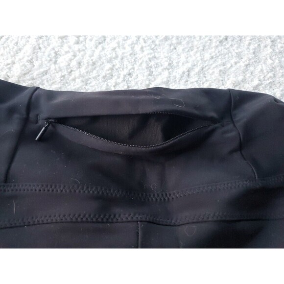 Athleta Women's Stellar Tight Pants Size Med Black Zip Pockets Travel Work - Picture 8 of 11